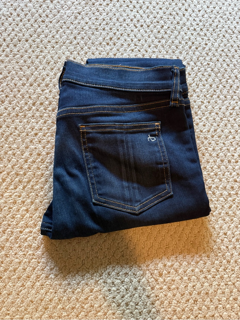 rag & bone Women’s Skinny Jeans in Dark Blue Bedford Wash - Size 27